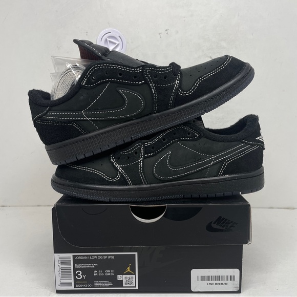 Nike Air Jordan 1 Retro Low SP Travis Scott “Black Phantom” 2023 - Picture 3 of 4